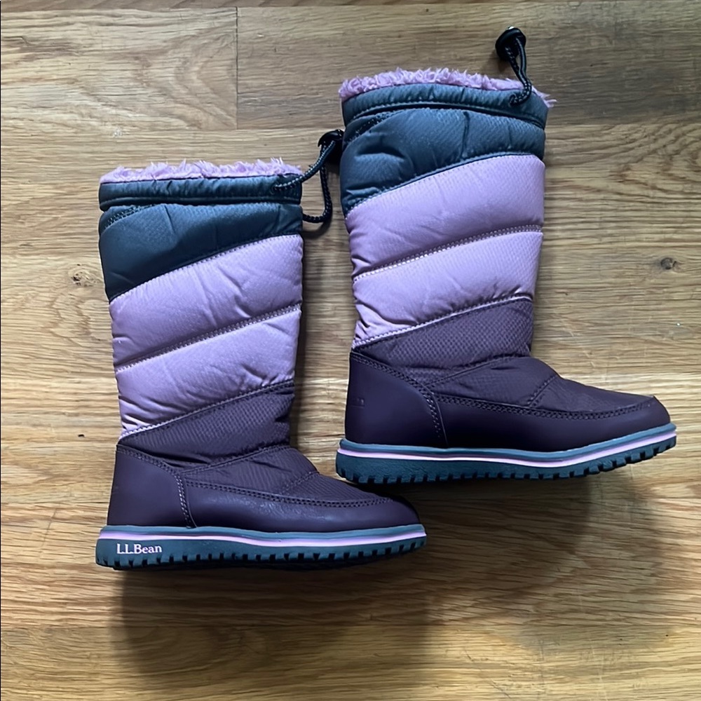 L.L.Bean Purple and Gray Winter Boots